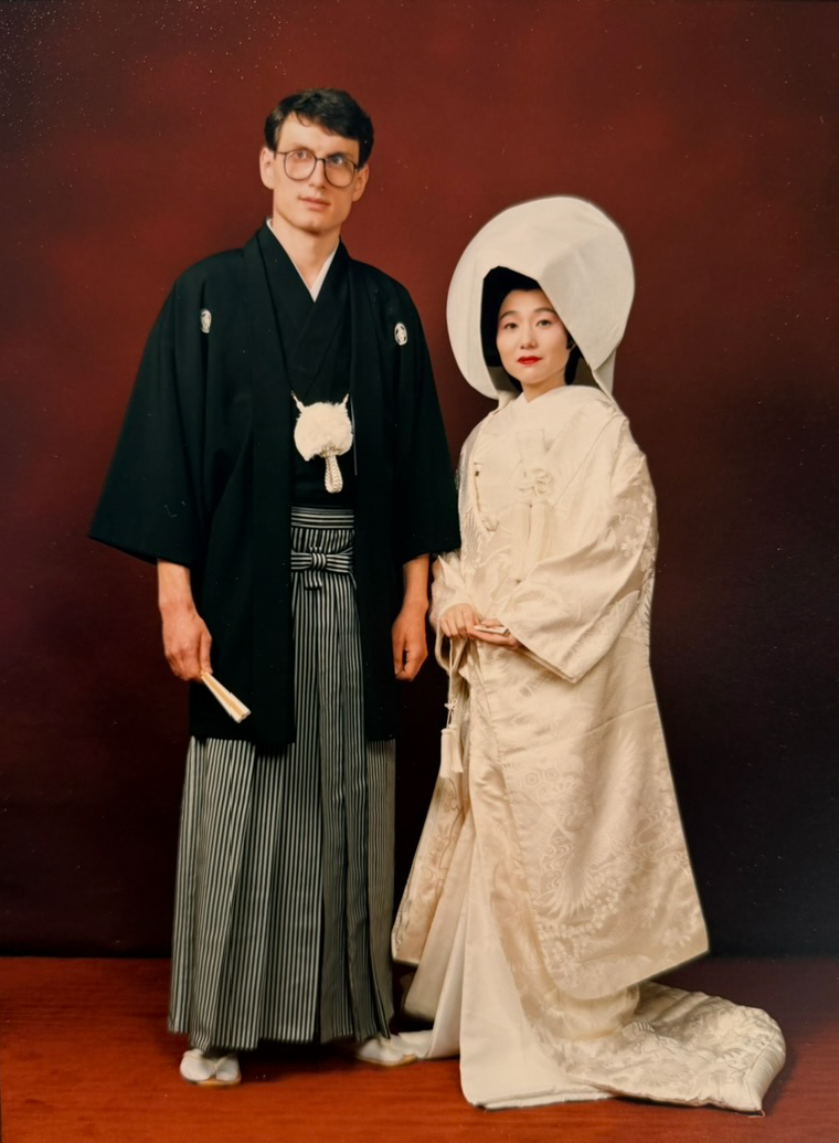Svatba Zdeňka Navrátila v tradičním japonském oděvu